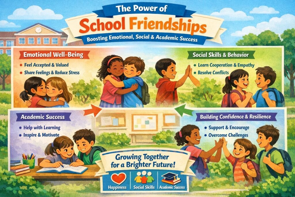How School Friendships Boost Emotional, Social & Academic Success