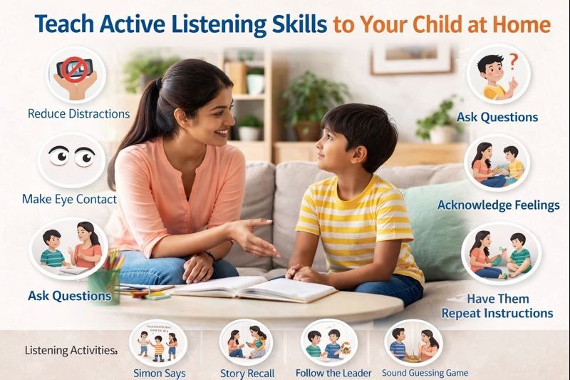 Teach Active Listening Skills to Your Child at Home